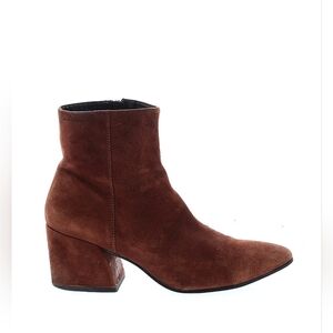 Vagabond Olivia Mod Suede Boots Rust Camel EU 39 (US 8.5-9) 3" Heel Office Fall